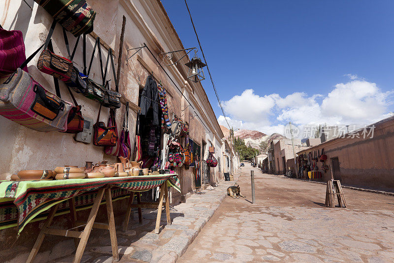 阿根廷村Purmamarca在Quebrada de Humahuaca